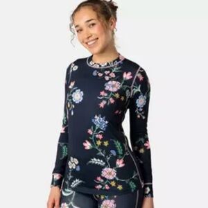 KARI TRAA FRYD LONG SLEEVE BASELAYER TOP NAVY QUICK DRY UPF 40 Women’s Sz MEDIUM